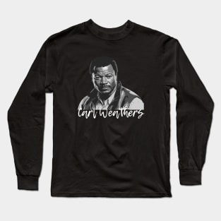 Carl Weathers // Vintage Fans Art Long Sleeve T-Shirt